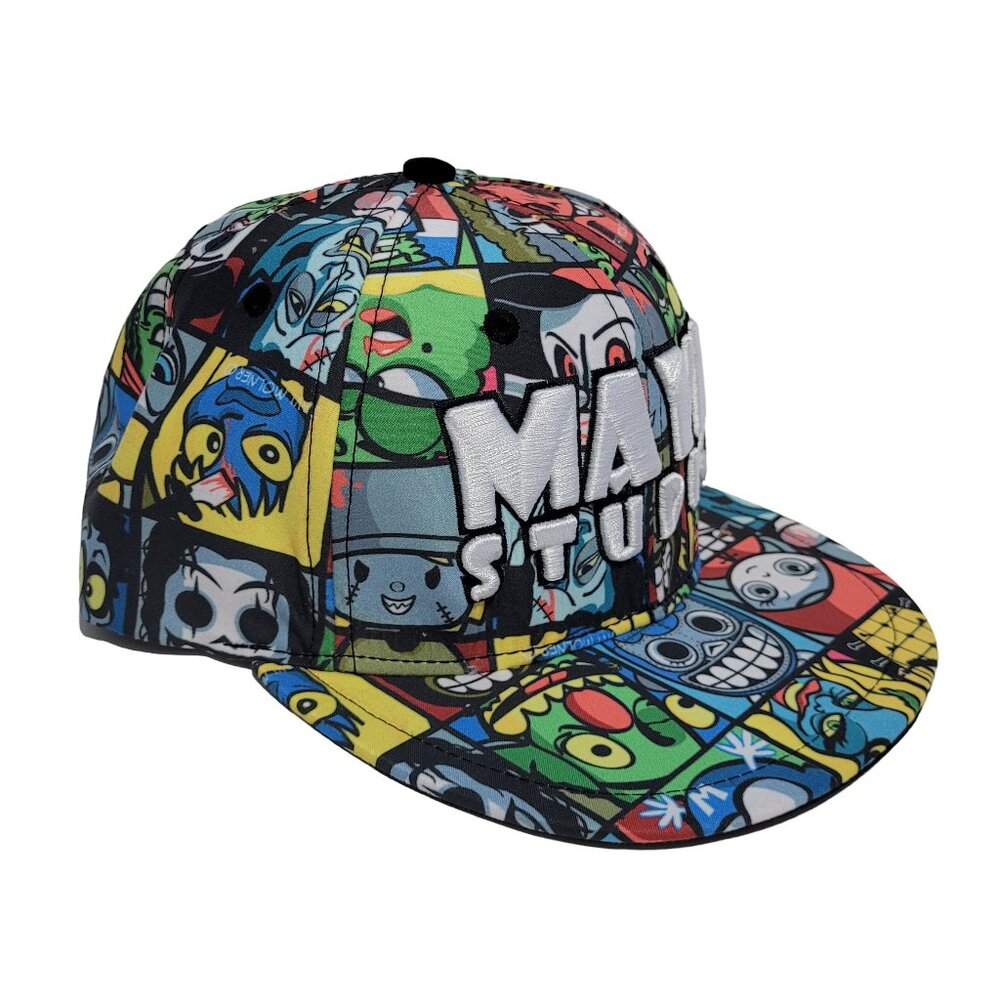 Maya Studio Colorful Cartoon Collage Snapback - Picture 4 of 9